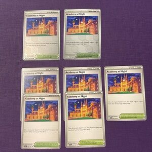 Academy at Night 054/064 x 7 Shrouded Fable Pokémon 2 RH 5 Non Holo
